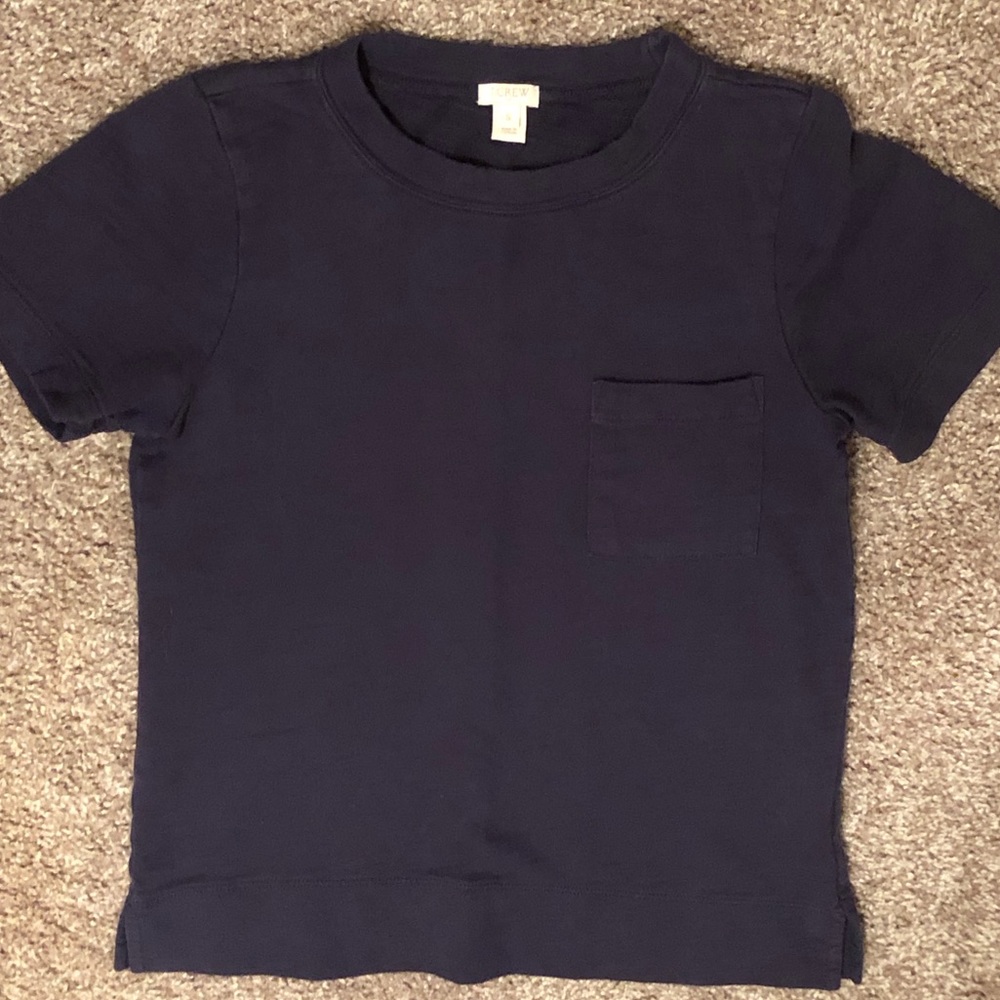 Thick navy blue j.crew t-shirt